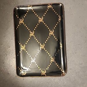 Large Black & Gold Juicy Couture Trinket Tray